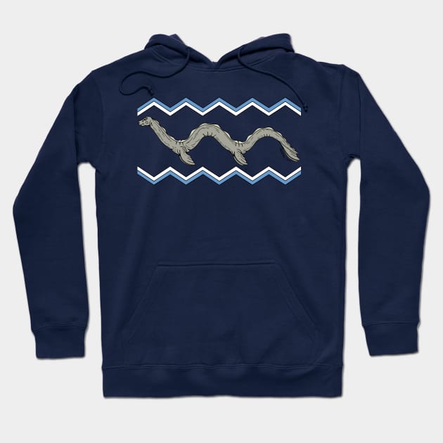 Canadian Lake Monster and Zigzags Hoodie by AzureLionProductions